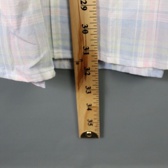 Onward Reserve Shirt Mens Medium Linder Madras Short Sleeve Button Down - Picture 4 of 12